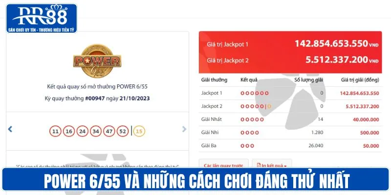 Power 6/55 cùng những kiểu chơi đáng thử nhất